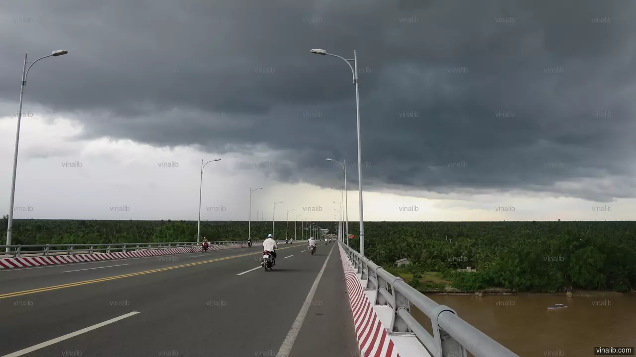 A Sharp Horizon, Ben Tre Province - Vinalib Stock Pictures