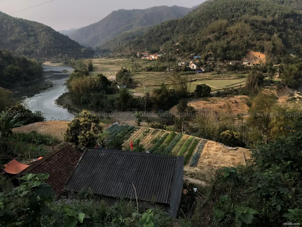 Ha Giang countryside at dawn - Vinalib Stock Pictures