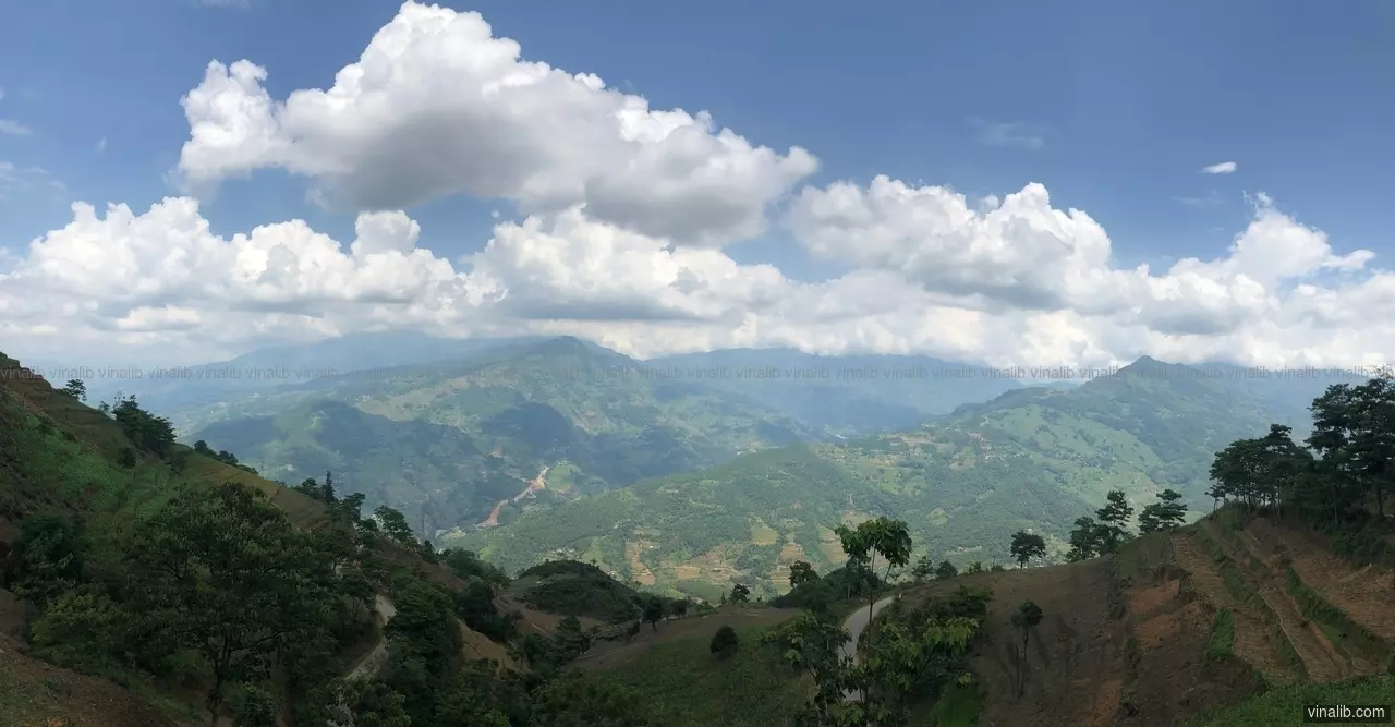 An open view in Nàn Ma commune, Xín Mần district - Vinalib Stock Pictures