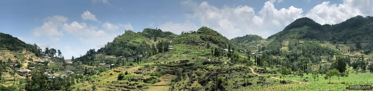 Panorama view in Ha Giang - Vinalib Stock Pictures