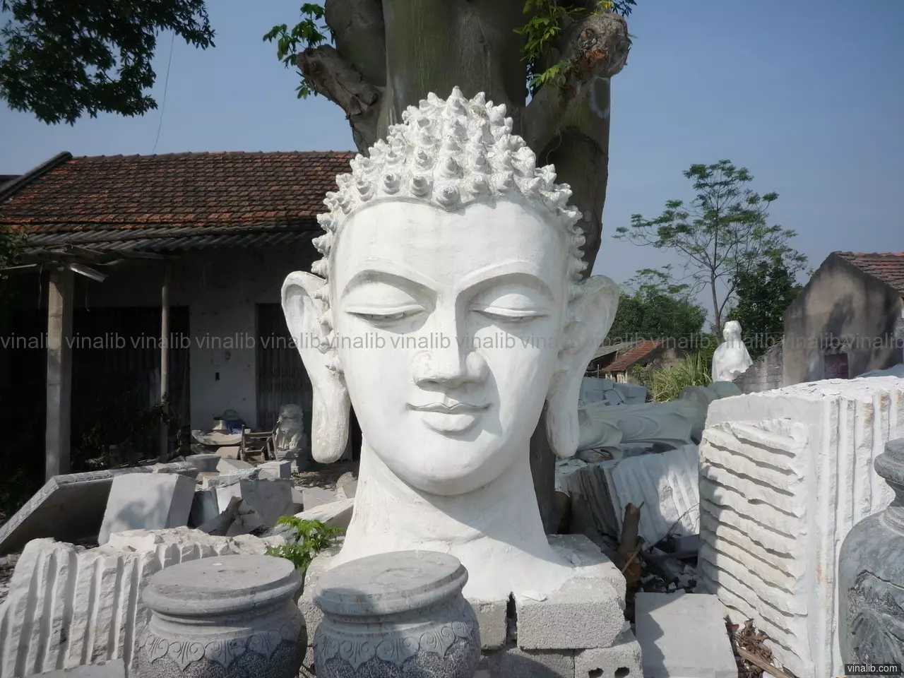 A buddha sculpture, on the outskirts of Hanoi Capital - Vinalib Stock Pictures