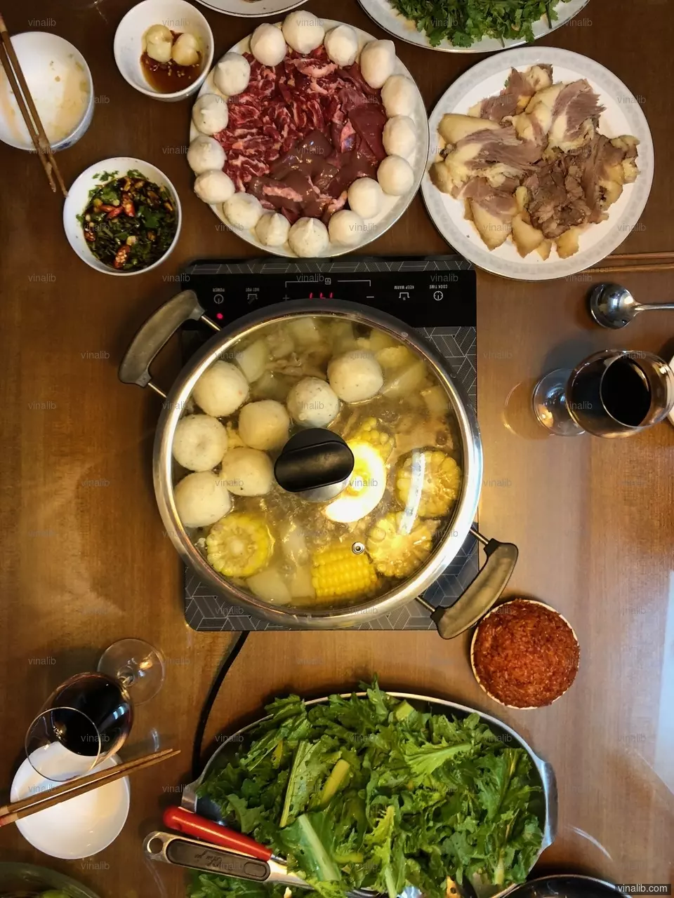 Family food - Vinalib Stock Pictures