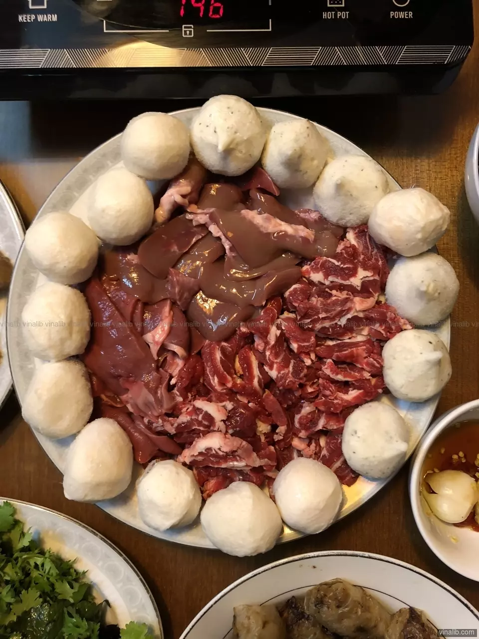 Raw ingredients for hotpot, Hanoi, Vietnam - Vinalib Stock Pictures