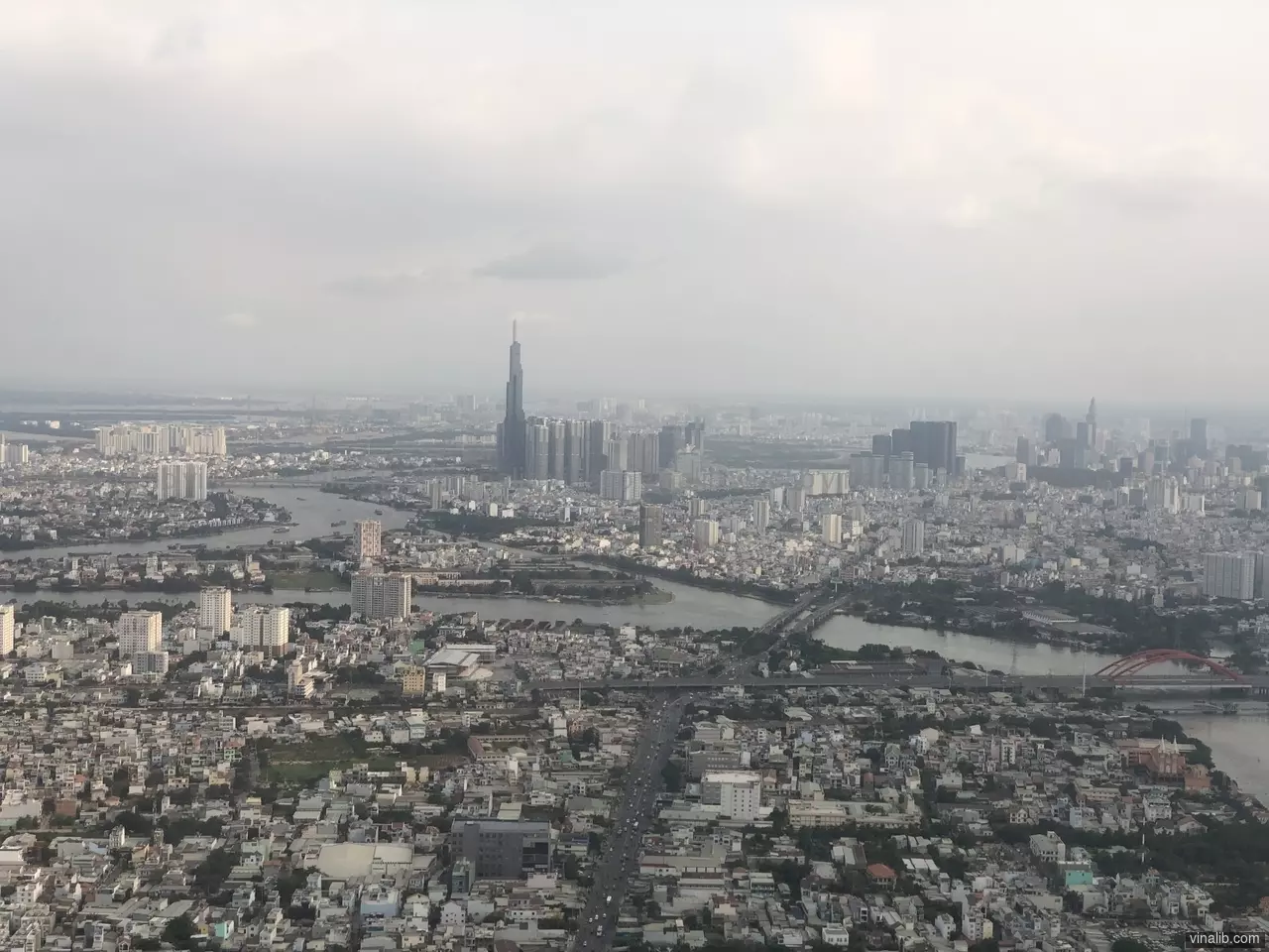 Aerial view of Ho Chi Minh City, March 2019 - Vinalib Stock Pictures