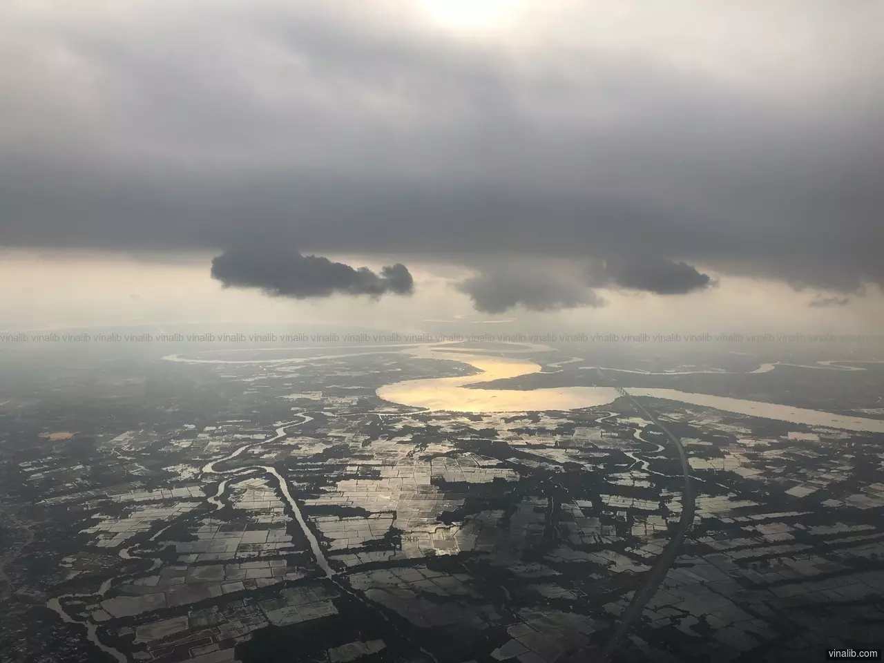 Aerial view of fields close to Ho Chi Minh city, Vietnam - Vinalib Stock Pictures