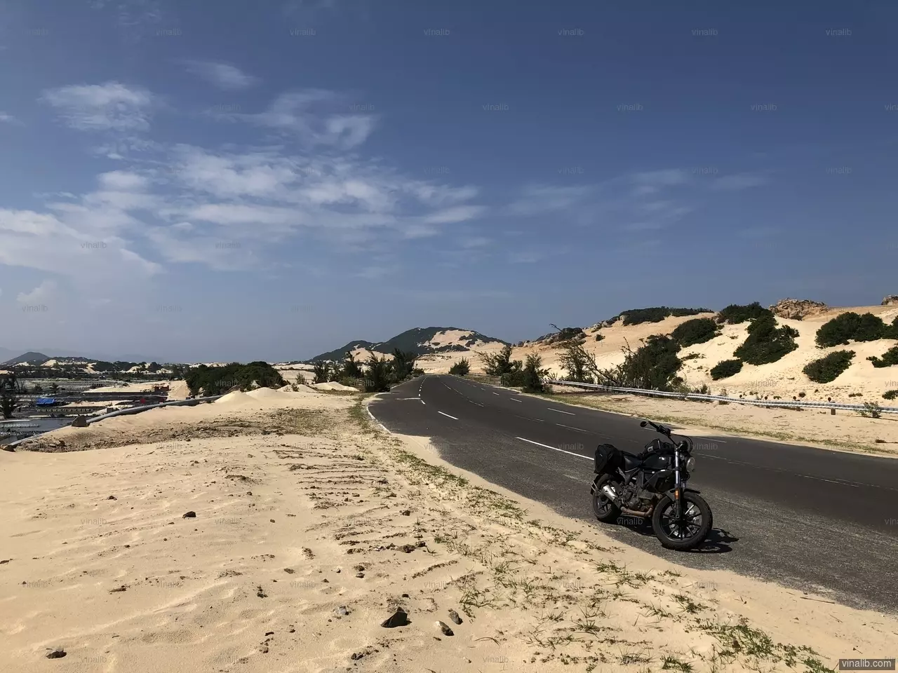 A Ducati Scrambler in Khanh Hoa province, Vietnam - Vinalib Stock Pictures