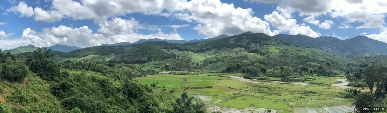 A panorama in Dak Sao commune, Tu Mo Rong district - Vinalib Stock Pictures