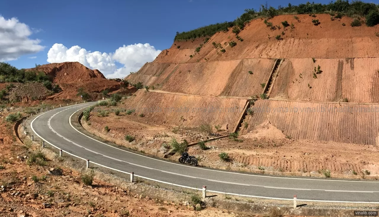 The curve, Tu Mơ Rông district - Vinalib Stock Pictures
