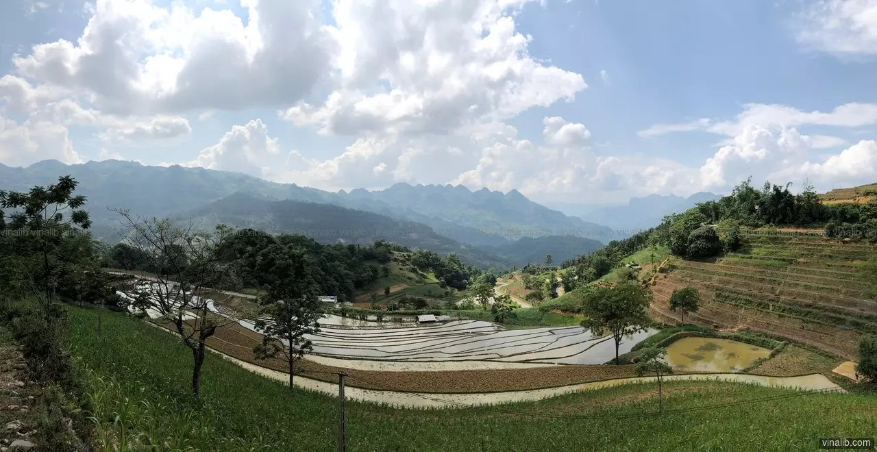 Ban Me commune rice terraces, Si Ma Cai district - Vinalib Stock Pictures