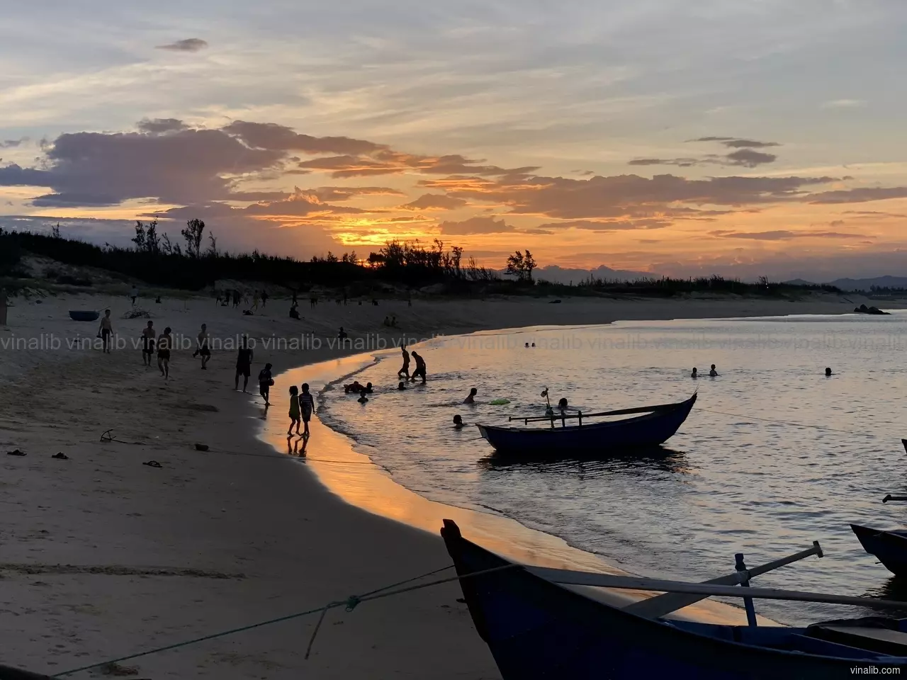 Dawn in a hidden paradise, Tuy An district - Vinalib Stock Pictures