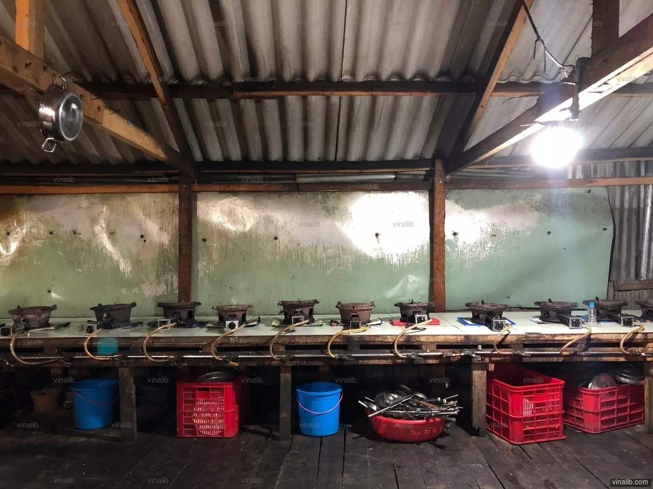 A restaurant kitchen in Tuy An district - Vinalib Stock Pictures