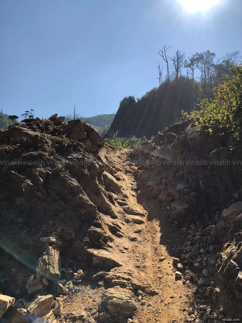 A track to Tram Tau, Son La province - Vinalib Stock Pictures